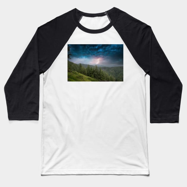 Perpetua Storm Baseball T-Shirt by zigzagr63